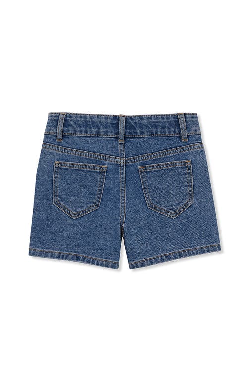 LANDS' END LANDS' END GIRLS COMFORT WAIST DENIM JEAN SHORTS