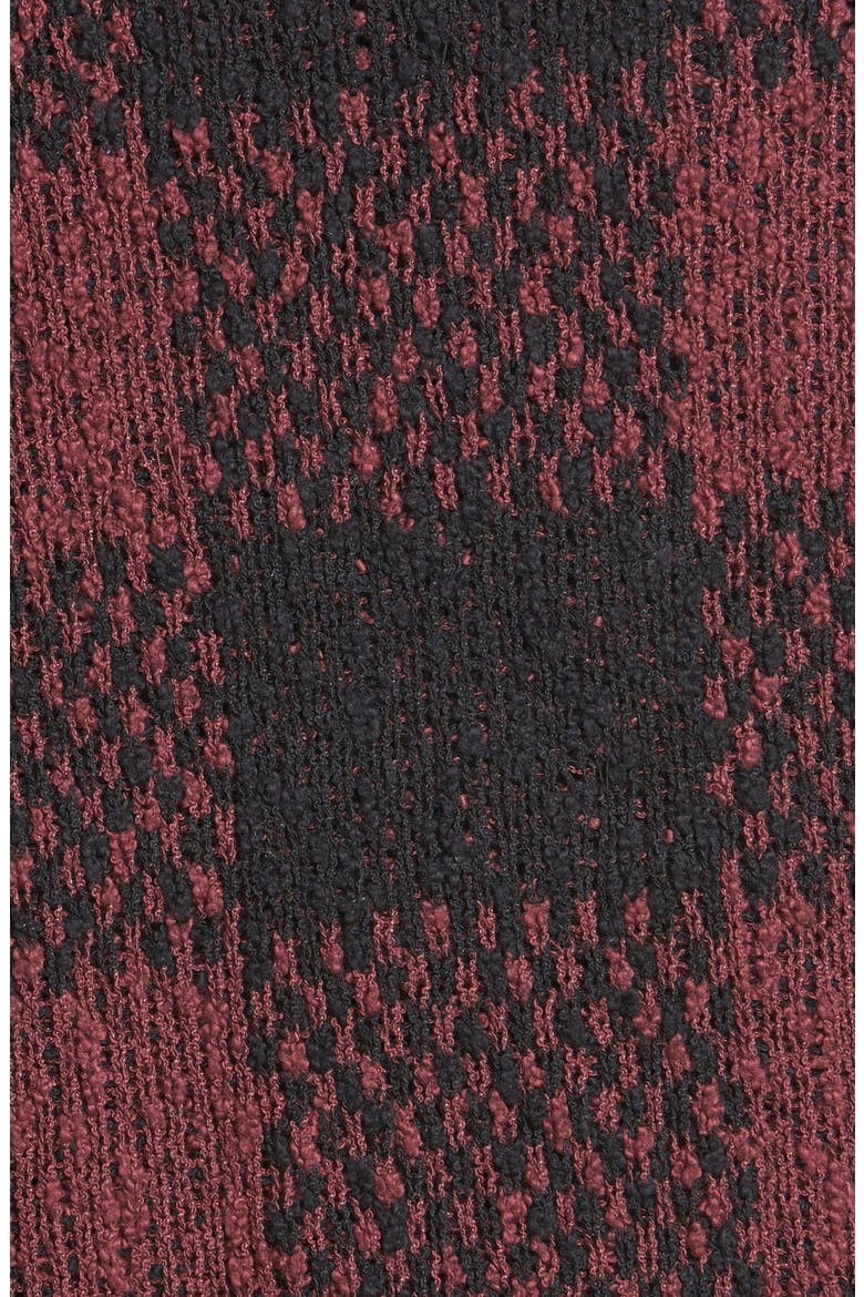 Plaid Open Cardigan, Alternate, color, BURGUNDY STEM LENNIE BUFFALO
