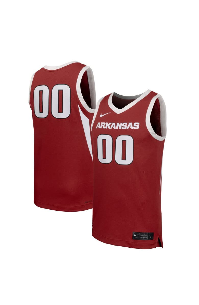 Nike Men's Nike #00 Cardinal Arkansas Razorbacks Replica Basketball Jersey, Main, color, Cardinal