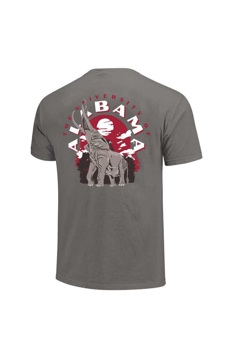 IMAGE ONE Men's  Gray Alabama Crimson Tide Comfort Colors Team Statue T-Shirt, Alternate, color, Gray