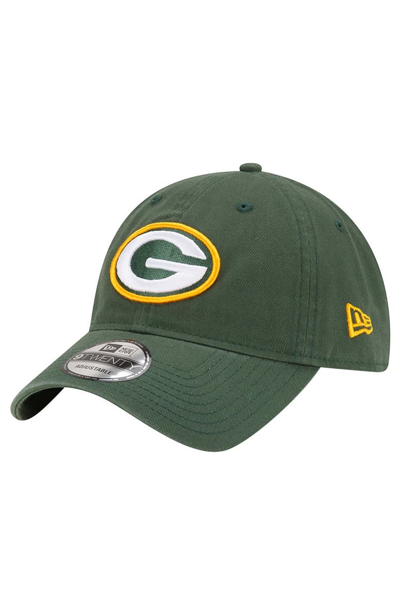 New Era Men's New Era  Green Green Bay Packers Distinct 9TWENTY Adjustable Hat, Alternate, color, 
