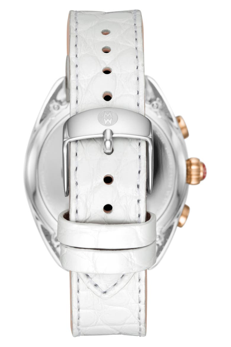 Hybrid Tracker Smart Watch, 38mm, Alternate, color, WHITE/ SILVER/ ROSE GOLD