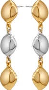 Vince Camuto Two Tone Drop Earrings