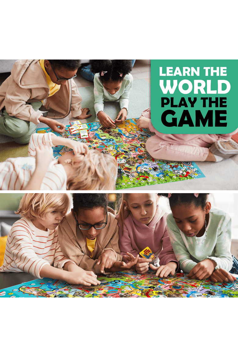 Educational Board Games for Kids and Families, Alternate, color, USA Game