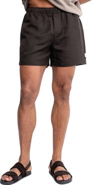 AUTO-REPLY™ Linen Blend Drawstring Shorts