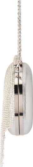 Bria Crystal Fringe Clutch
