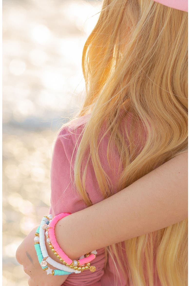 Coastal Stars Girls' Bracelet, Main, color, Aqua