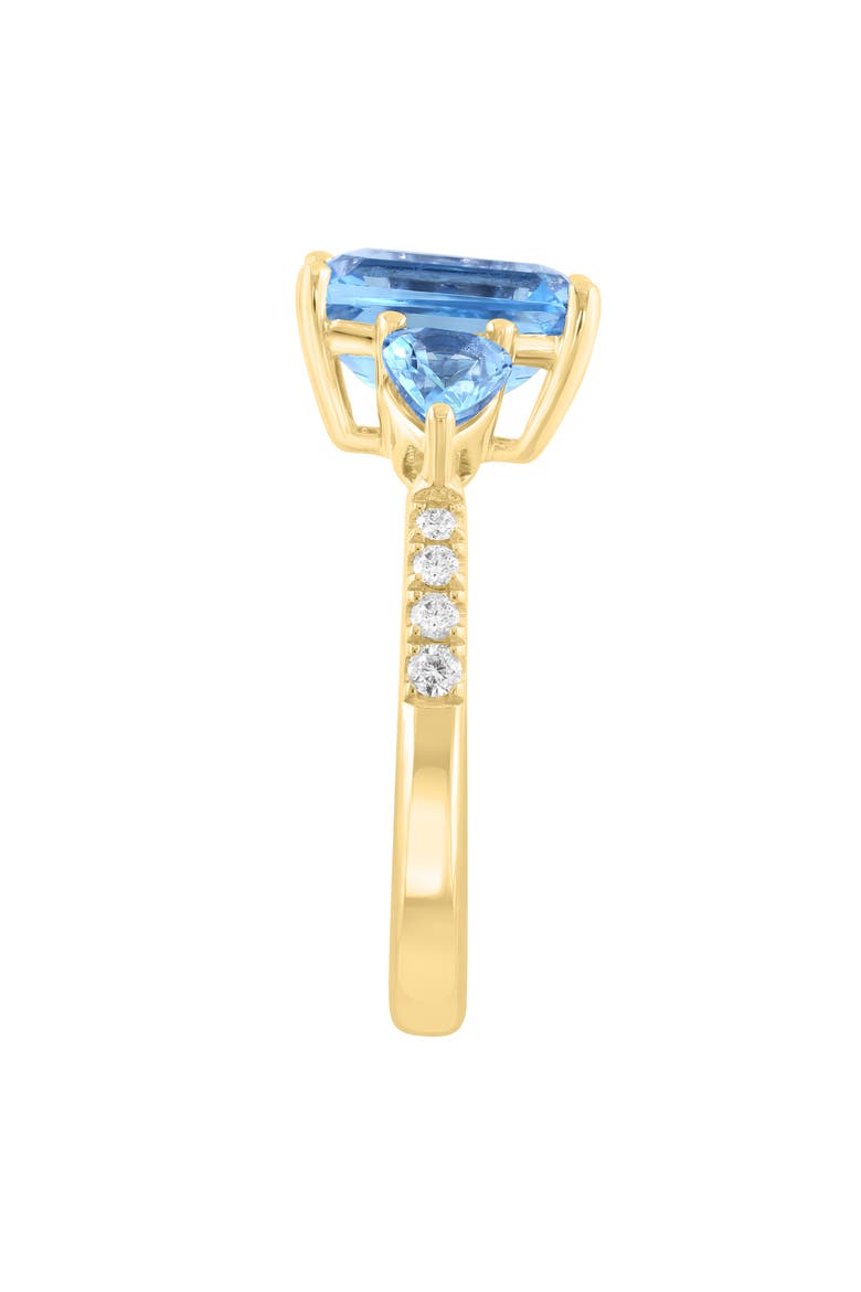Blue Topaz & Diamond Ring, Alternate, color, BLUE
