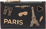 KARL LAGERFELD PARIS Small Wallet with Pins