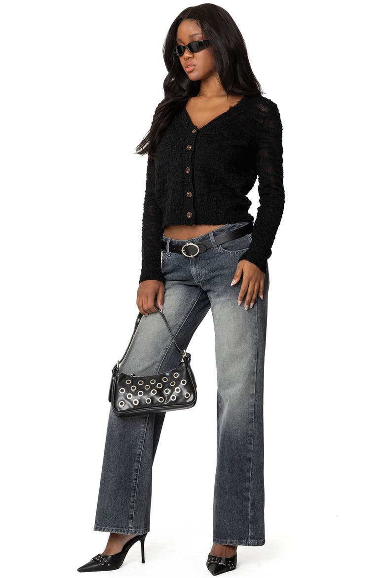 Alysse Low Rise Wide Leg Jeans, Alternate, color, GRAY-WASHED
