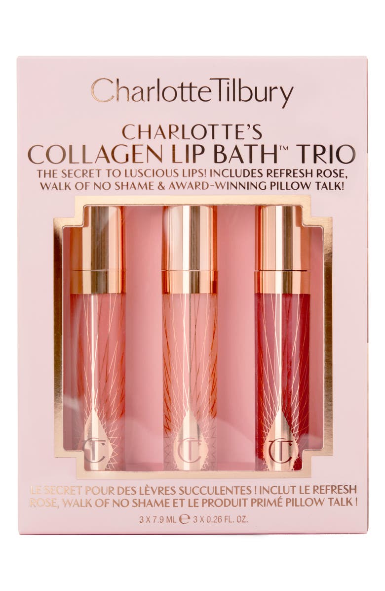 Charlotte Tilbury Collagen Lip Gloss with Pillow Talk Set $105 Value, Alternate, color,