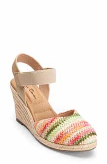Me Too Pay Raffia Espadrille Wedge Sandal
