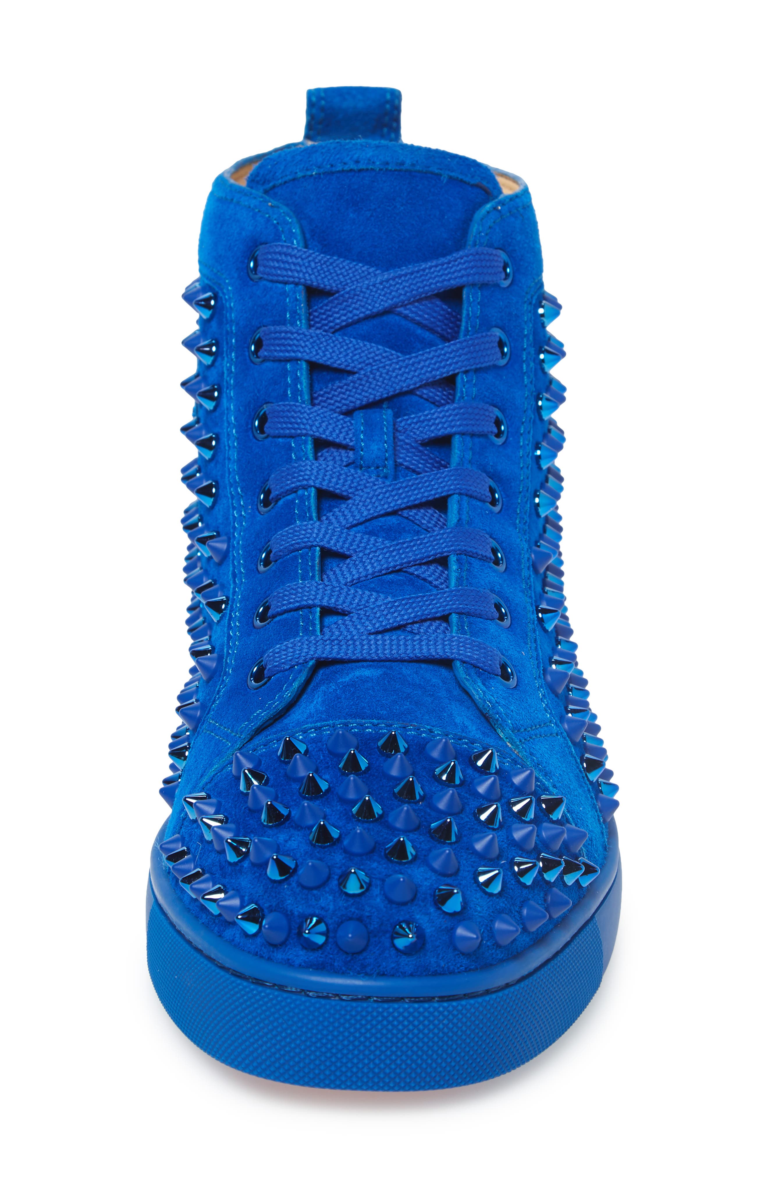 Christian Louboutin Louis Spikes High Top Sneaker, Alternate, color, 