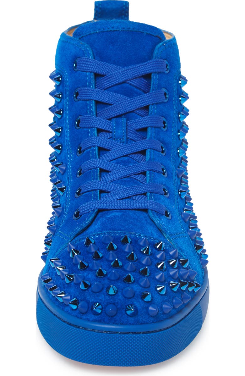 Christian Louboutin Louis Spikes High Top Sneaker, Alternate, color,