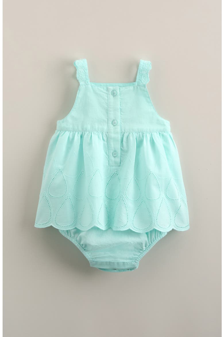 Scallop Skirted Bodysuit, Alternate, color, TEAL DELIGHT