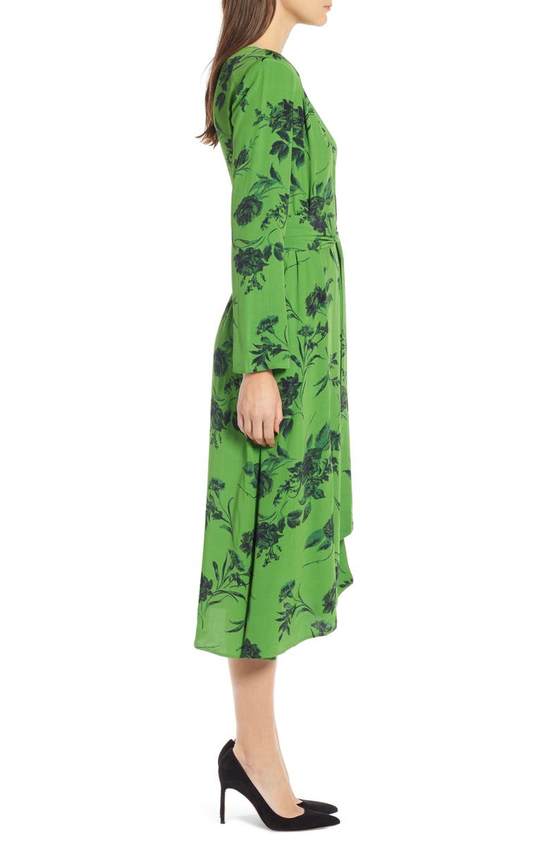 Something Navy Belted Midi Dress, Alternate, color,