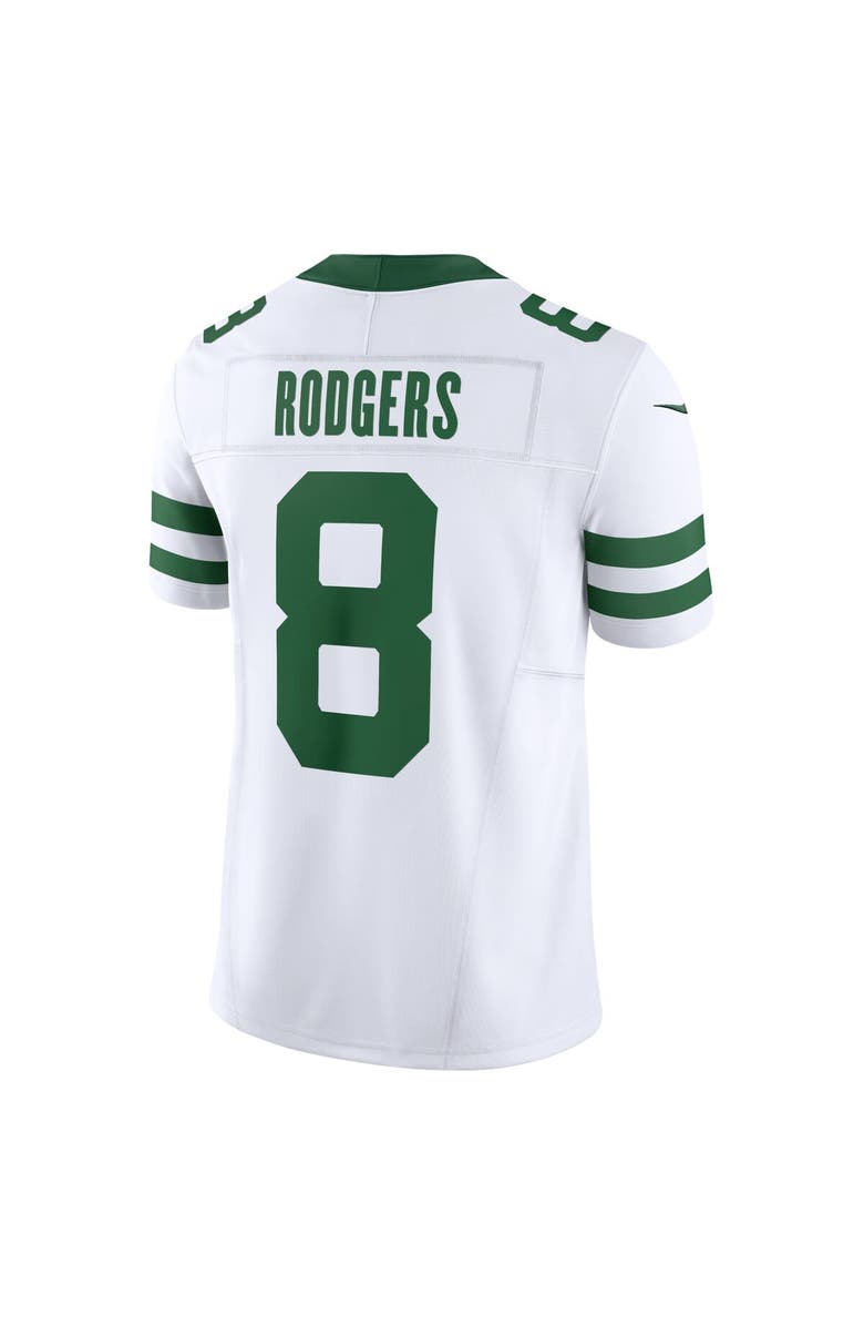 Nike Men's Nike Aaron Rodgers Legacy White New York Jets Vapor F.U.S.E. Limited Jersey, Alternate, color, 