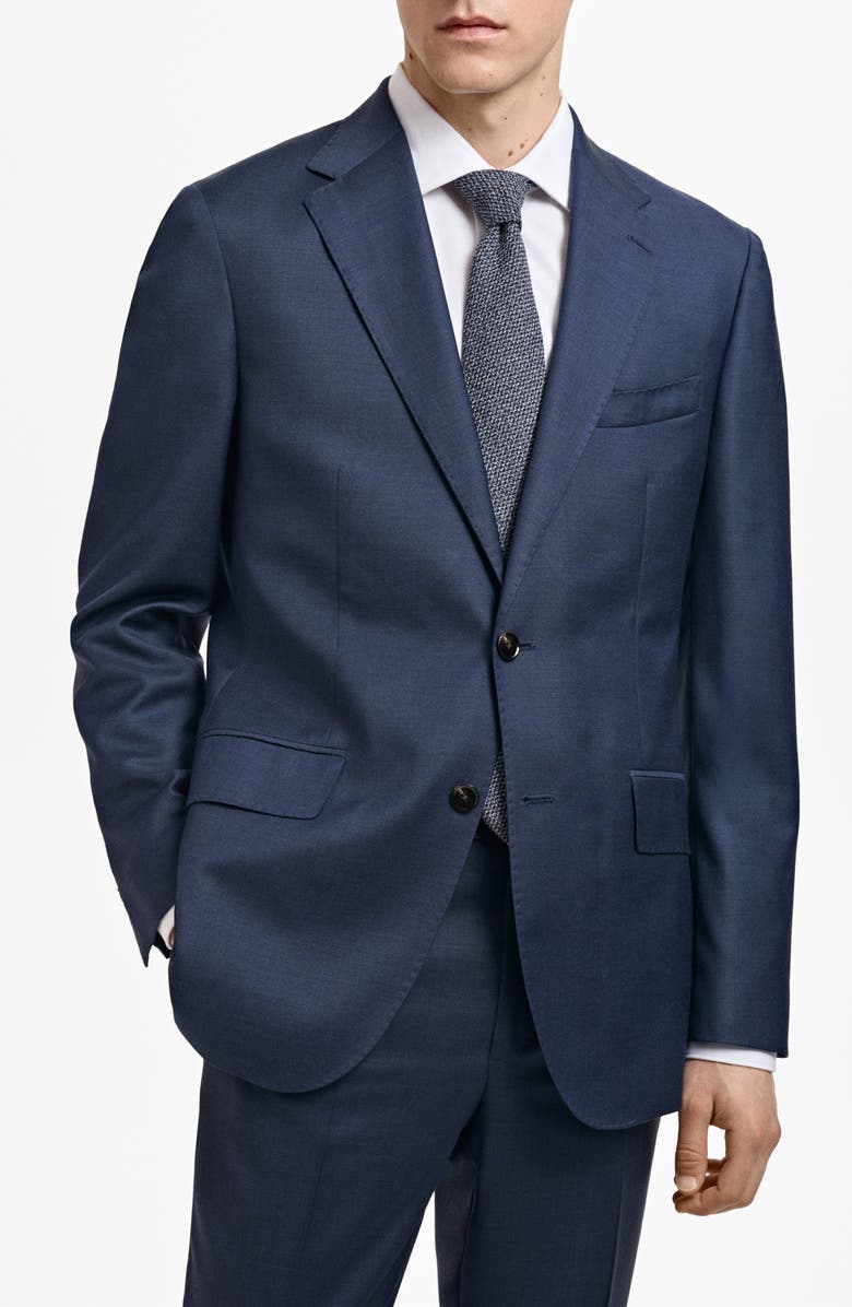 MANGO Venice Slim Fit Wool Suit Blazer, Main, color,