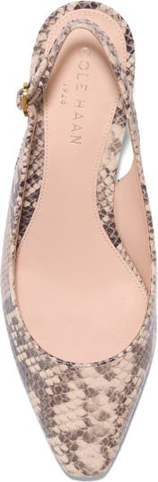 【Cole Haan】Women's Tayla Kitten Heel Sling Pumps 45MM Women's Tayla Kitten Heel Sling Pumps 45MM