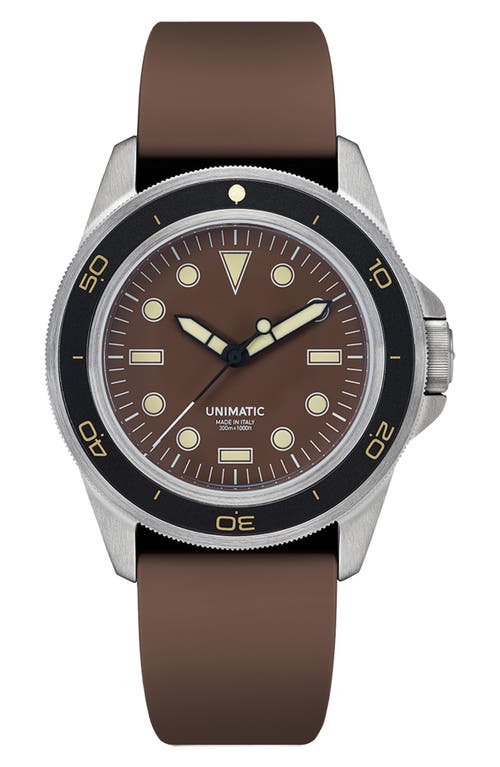 UNIMATIC Diving Heritage Diving Watch, 41.5mm in Brown  product