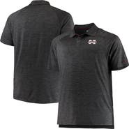 COLOSSEUM Men's Colosseum Black Mississippi State Bulldogs Big & Tall Down Swing Polo