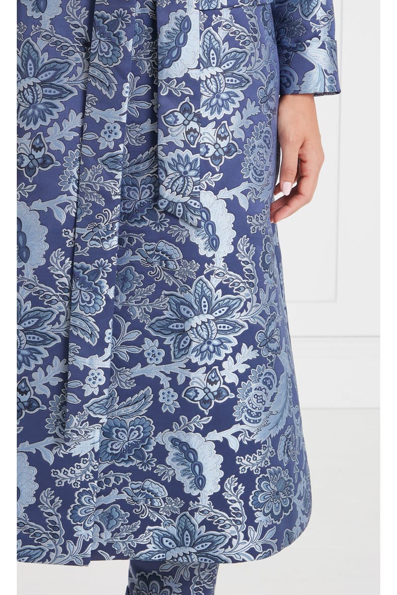 Francis Long Coat With Belt, Alternate, color, Navy