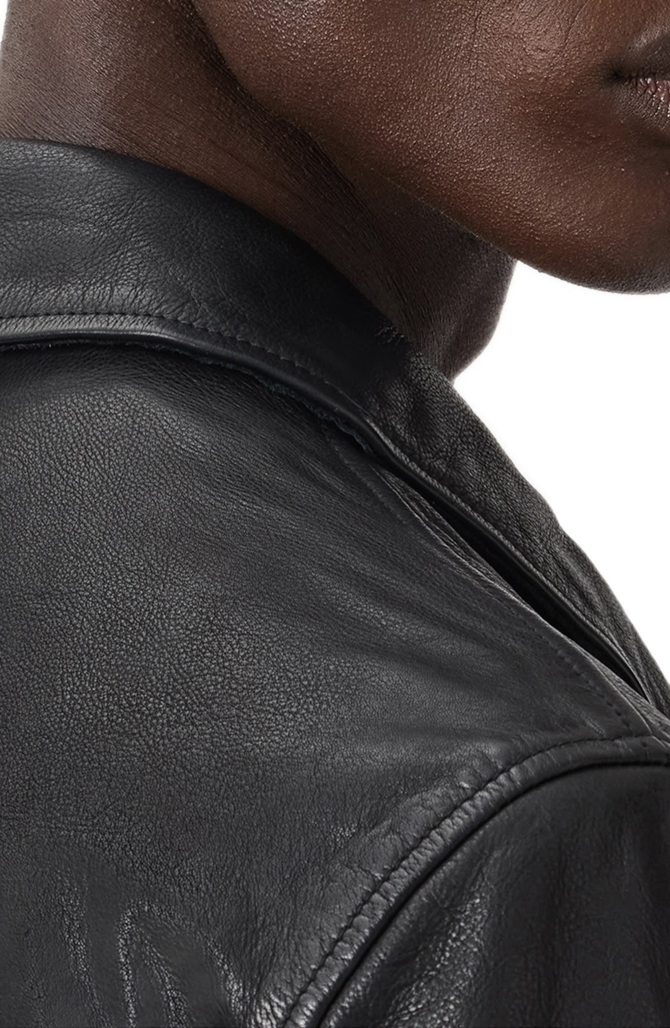AllSaints Nates Leather Jacket — фото 3