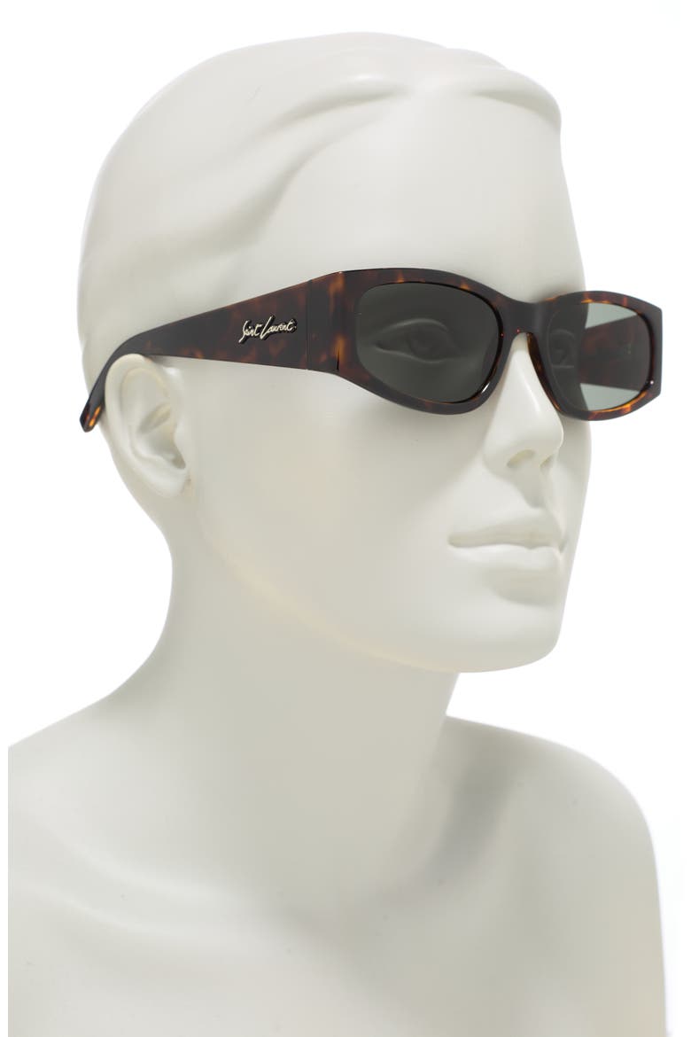 55mm Oval Sunglasses, Alternate, color, HAVANA HAVANA GREY/GRY