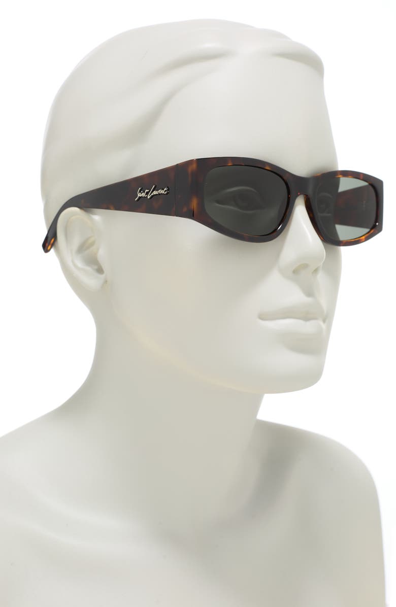 Saint Laurent 55mm Oval Sunglasses, Alternate, color,