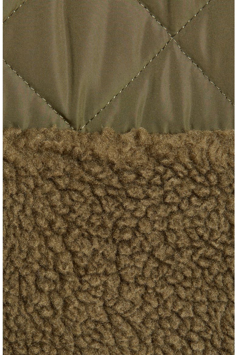 Peyton Quilted Fleece Jacket, Alternate, color, OLIVE