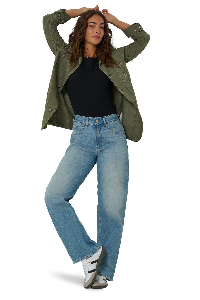 Rider™ Loose Mid Rise Straight Leg Jeans, Alternate, color, SHALLOW END