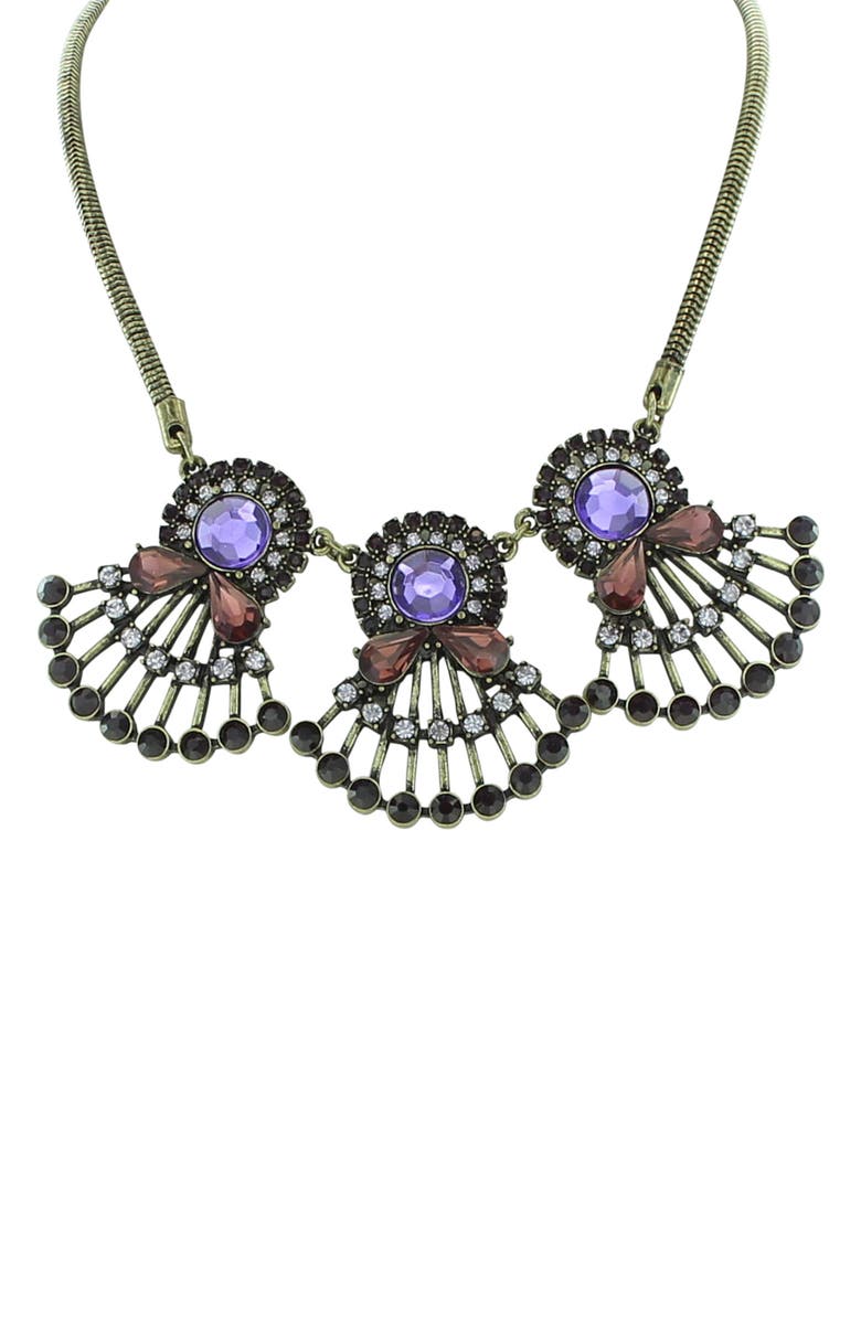 OLIVIA WELLES Gold Plated Fan Favorite Necklace, Main, color, Purple