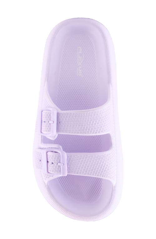 Flexus By Spring Step Bubbles Waterproof Slide Sandal In Lilac