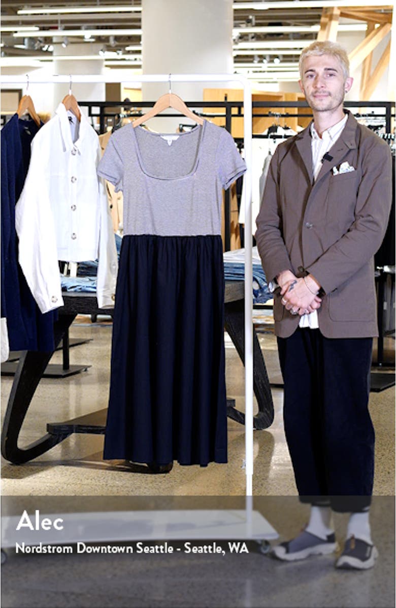 Serina Stripe Midi Dress, sales video thumbnail