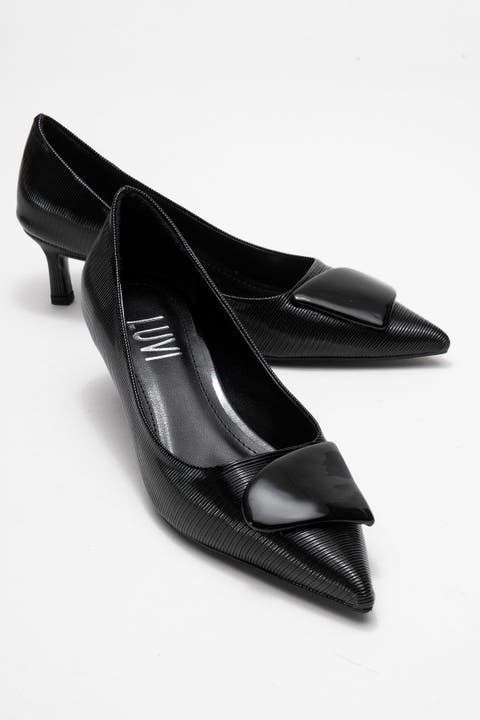 Briana Buckle Pointed Toe Pump