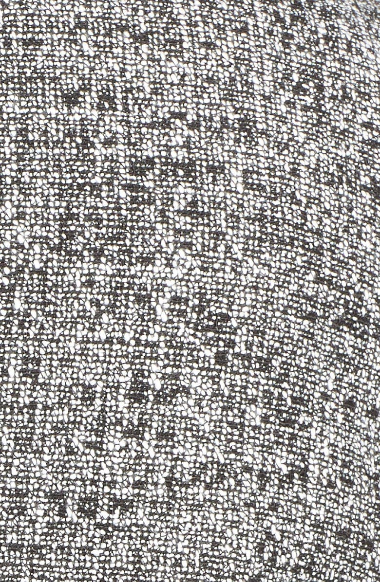 MICHAEL Michael Kors Fringe Trim Tweed Notch Collar Jacket, Alternate, color, 