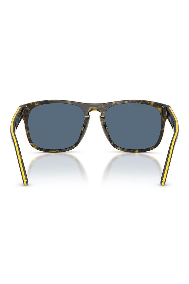 57mm Square Sunglasses, Alternate, color, GREY HAVANA/YELLOW/ DARK BLUE