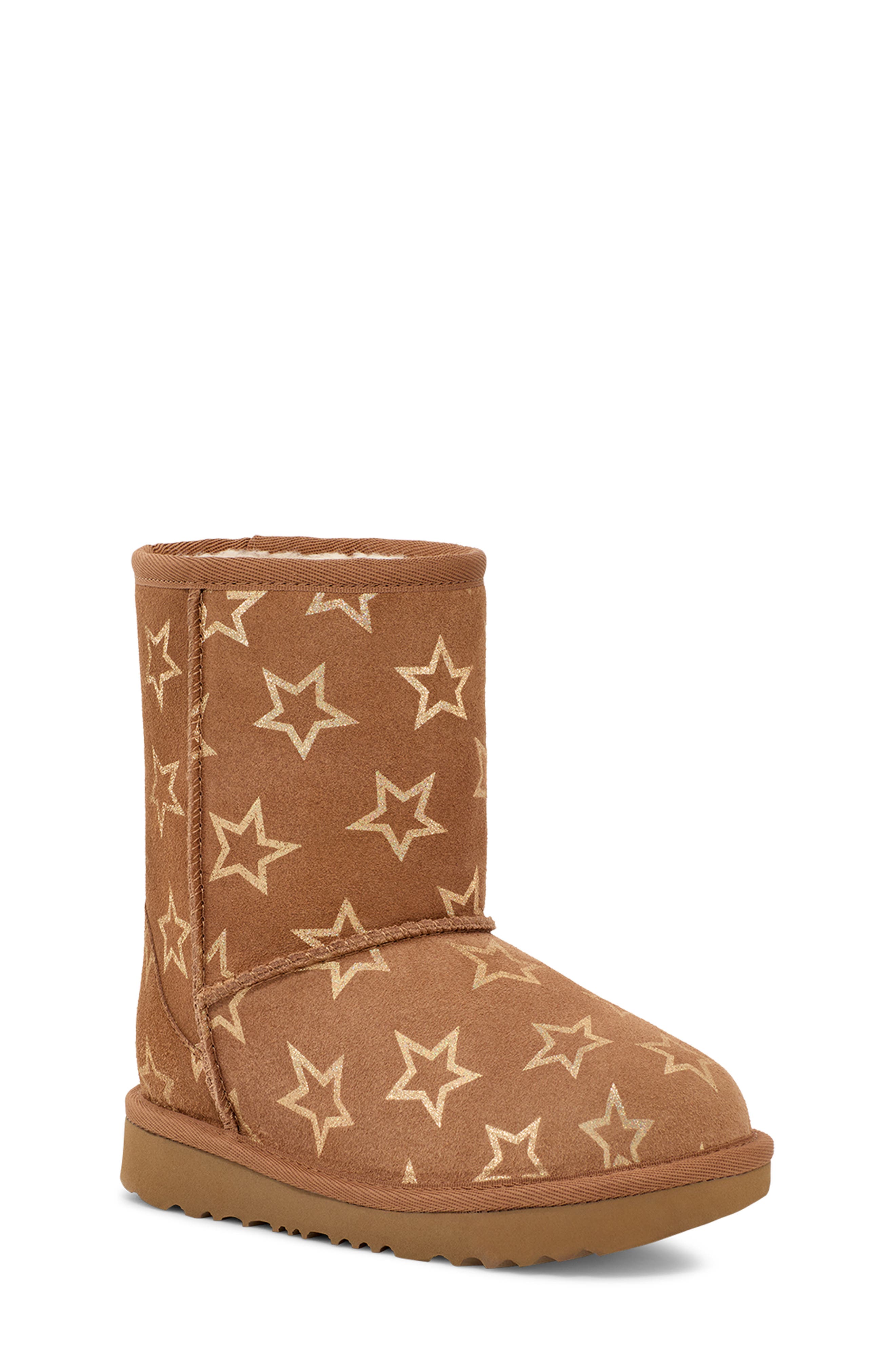 UGG<sup>®</sup> Kids' Classic II Iridescent Stars Boot, Main, color, 
