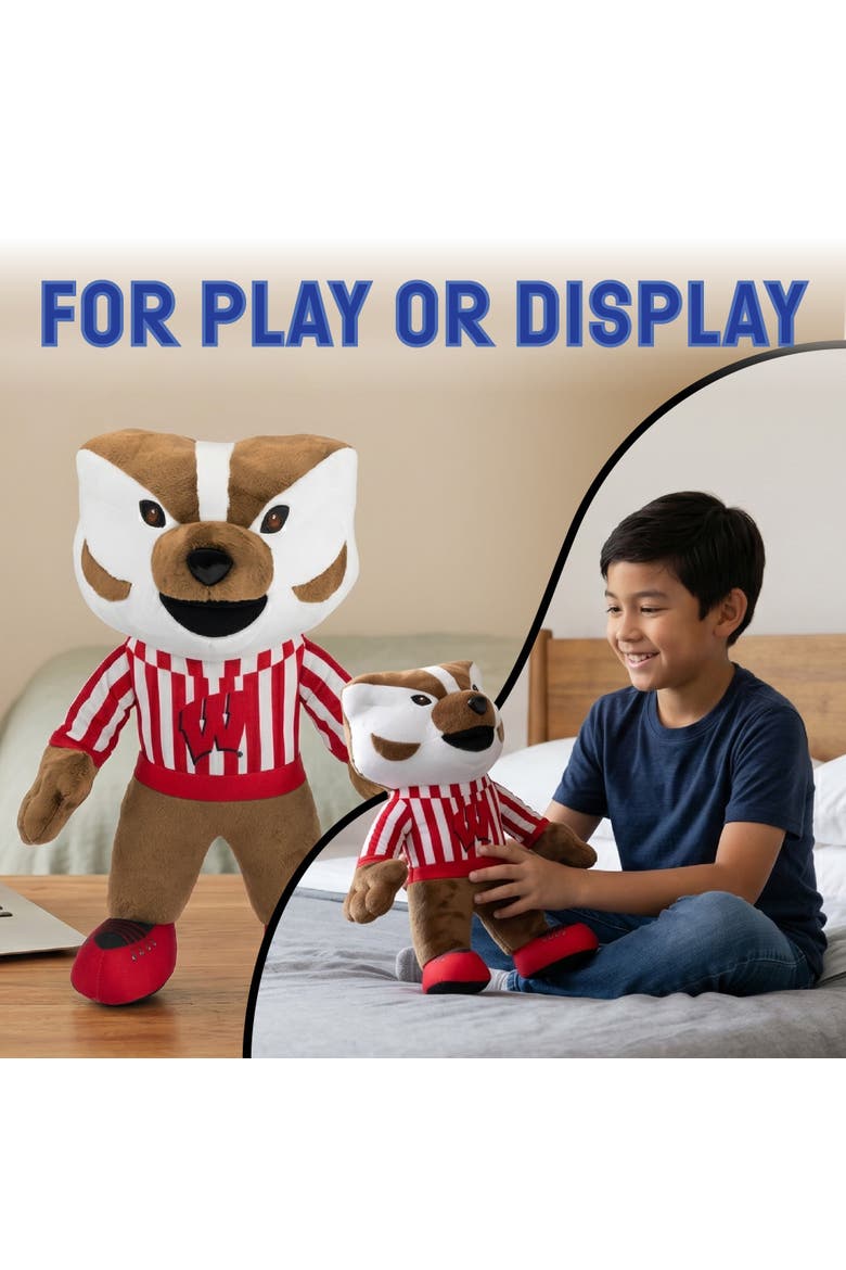 University of Wisconsin Badgers Bucky Badger 18" Jumbo Mascot Plush Figure, Alternate, color, None