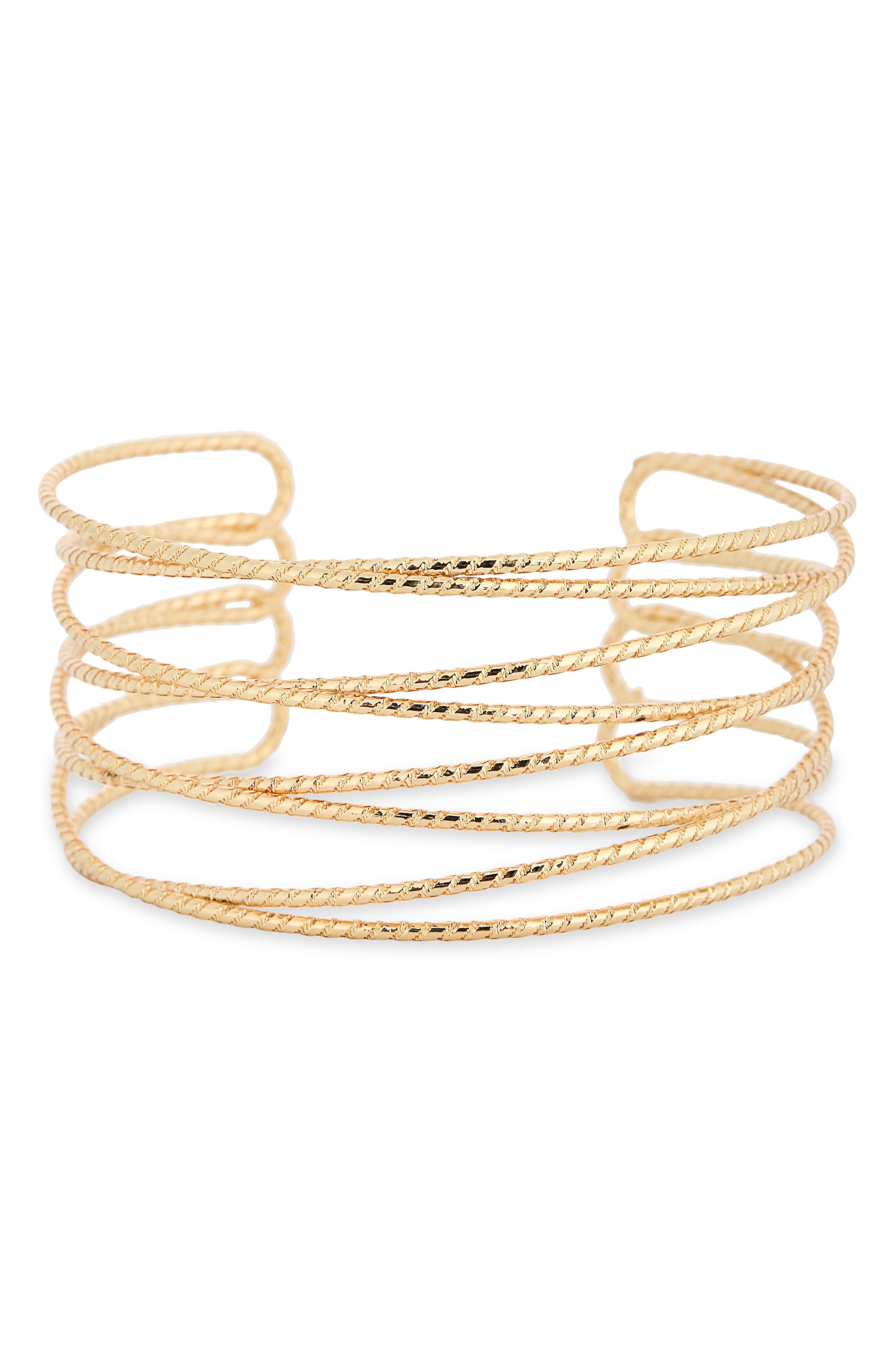 Textured Wire Cuff Bracelet