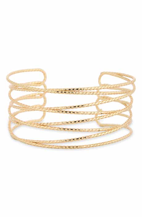 Textured Wire Cuff Bracelet