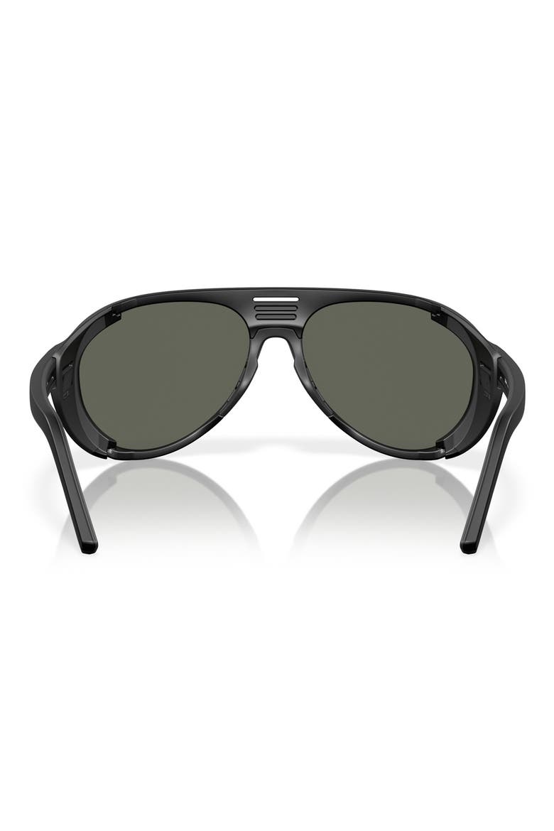 59mm Polarized Pilot Sunglasses, Alternate, color, MATTE BLACK/ GRAY
