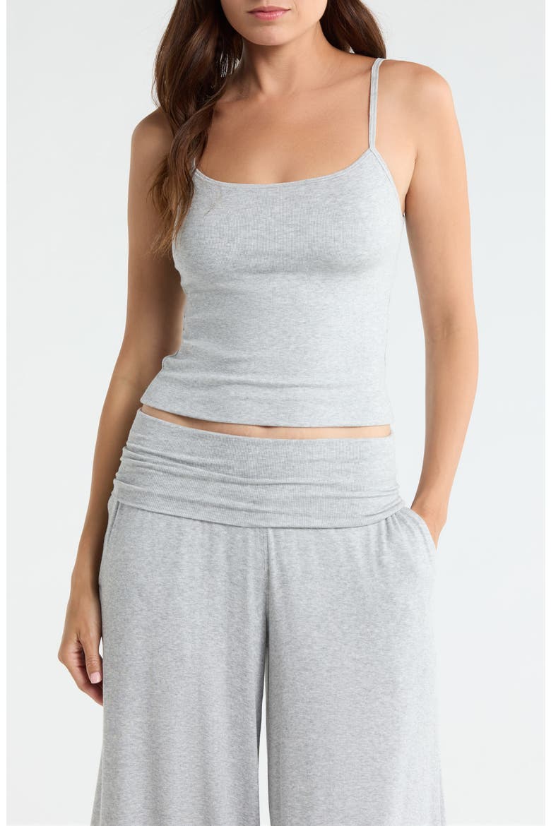 Rib Knit Modal Camisole, Main, color, NAPPING DOVE HEATHER