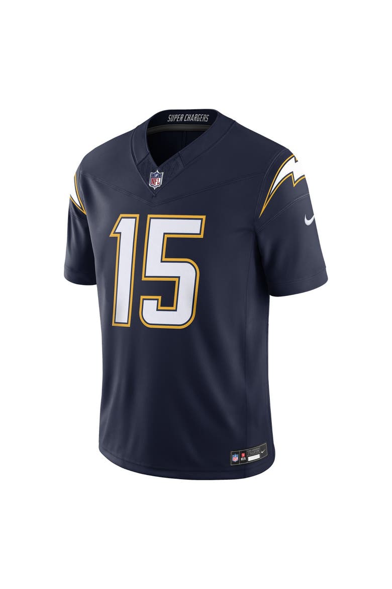 Men's Nike Ladd McConkey Navy Los Angeles Chargers Alternate Super Chargers Vapor F.U.S.E. Stitched Limited Jersey, Alternate, color, Navy
