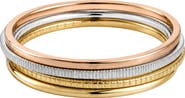 ARGENTO VIVO Tritone Bangle Bracelet Set