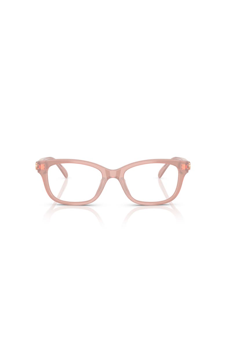 COACH 51mm Square optical glasses, Alternate, color, Pink