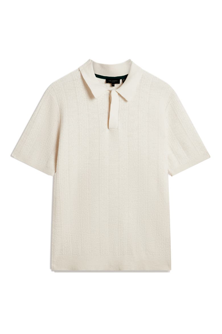 Edgard Cotton & Linen Polo, Alternate, color, ECRU