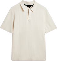 Ted Baker Edgard Cotton & Linen Polo