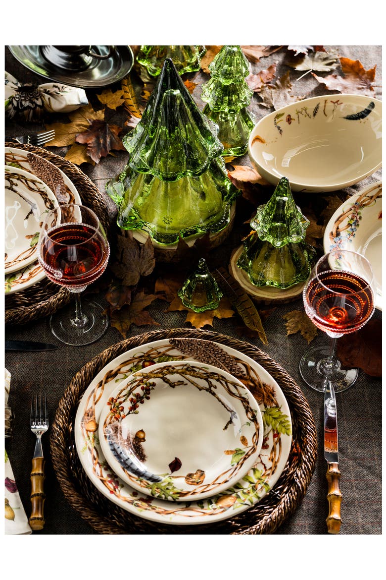 Forest Walk 16-Piece Ceramic Dinnerware Set, Alternate, color, CAF AU LAIT