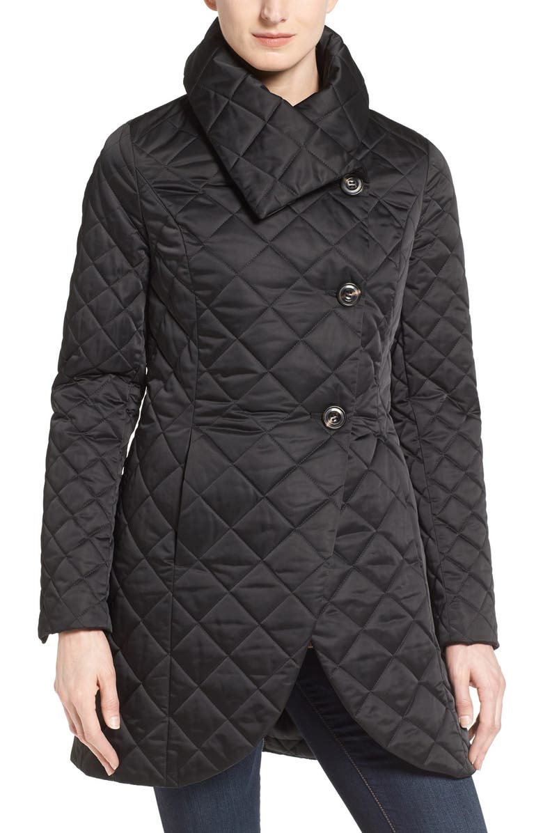 T Tahari Tahari Diamond Quilt Jacket, Main, color,